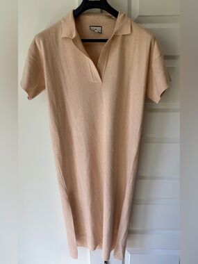 Tuckernuck Beige Short-Sleeve Polo Dress